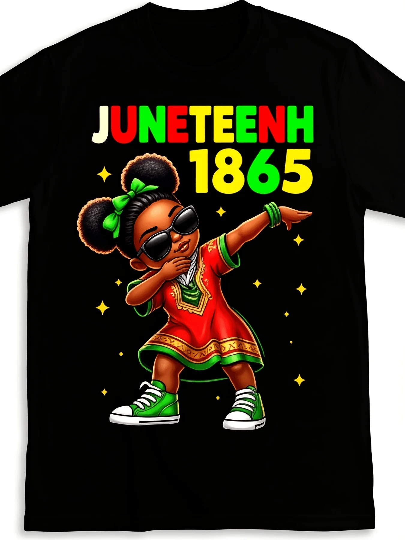 Pattern Print T-shirt, Bright Contrasting Style, Soft and Breathable Light Crew Neck T-shirt, Regular Version, Suitable for Everyone, Machine Washable, Cultural Celebration Clothing, Couples Style.jpg