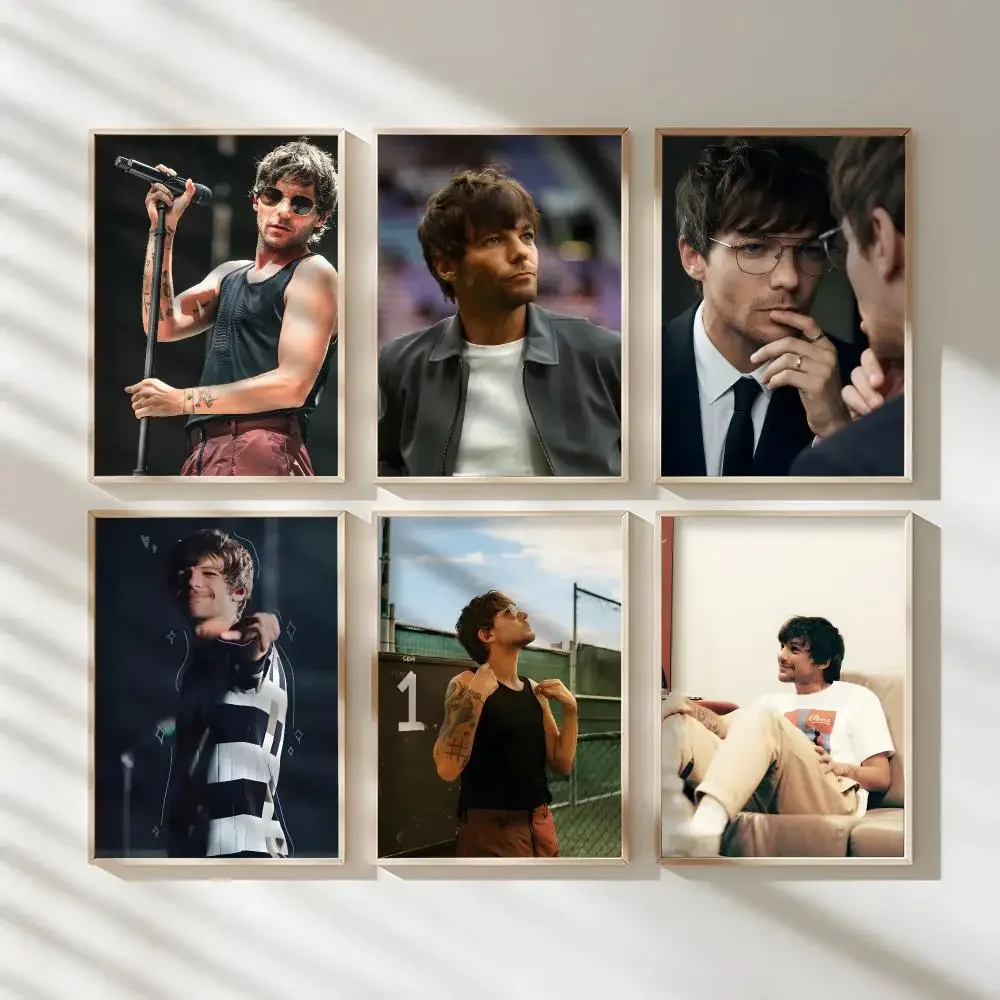 L-Louis Tomlinson Singer Poster Waterproof Canvas Art Wrinkle Free Wall Hanging For Home Living Room Bedroom Decor