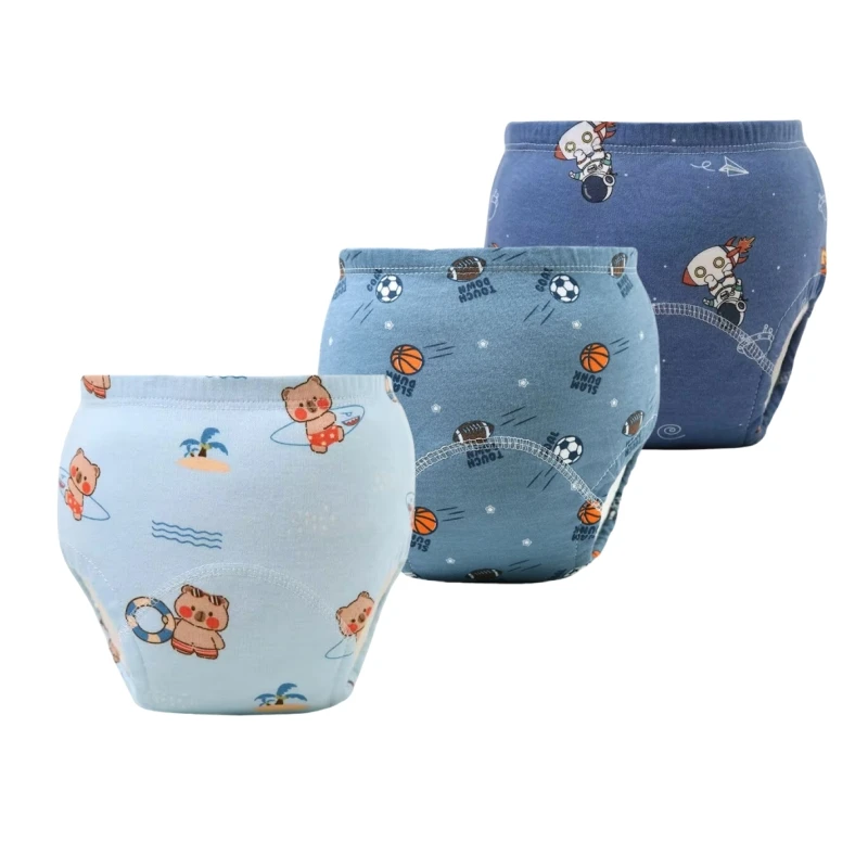 

3PCS Kids Potty Training Pants Baby Underwear Toilet Cloth Diaper Pant Seluar Kencing Bayi Learning Pant