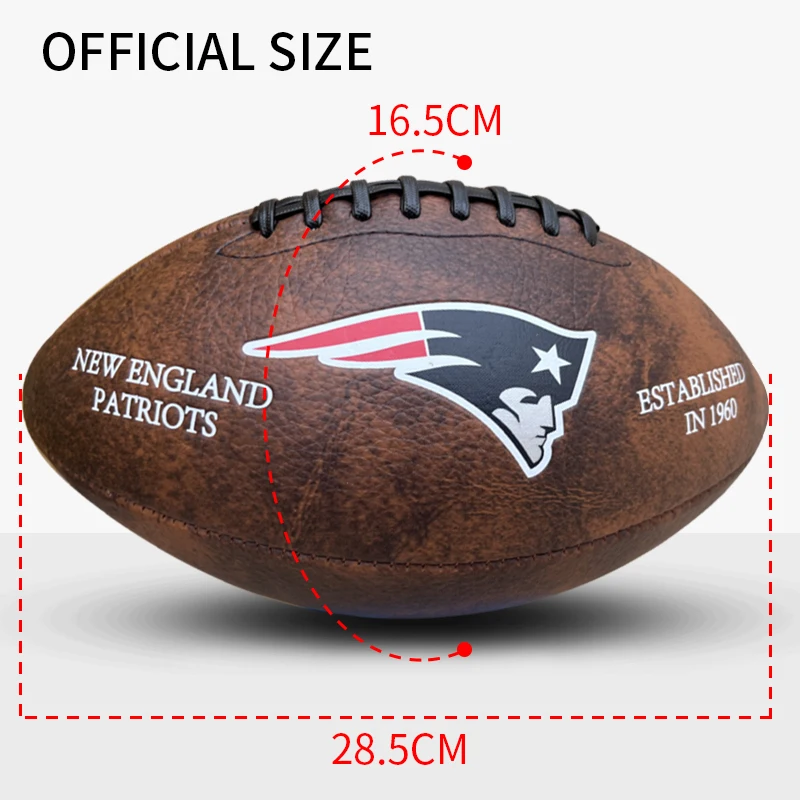 American Football official Soccer Rugby Football Footy Ball Size 3 6 9 Sports Football Adult Kids Group Training Competition