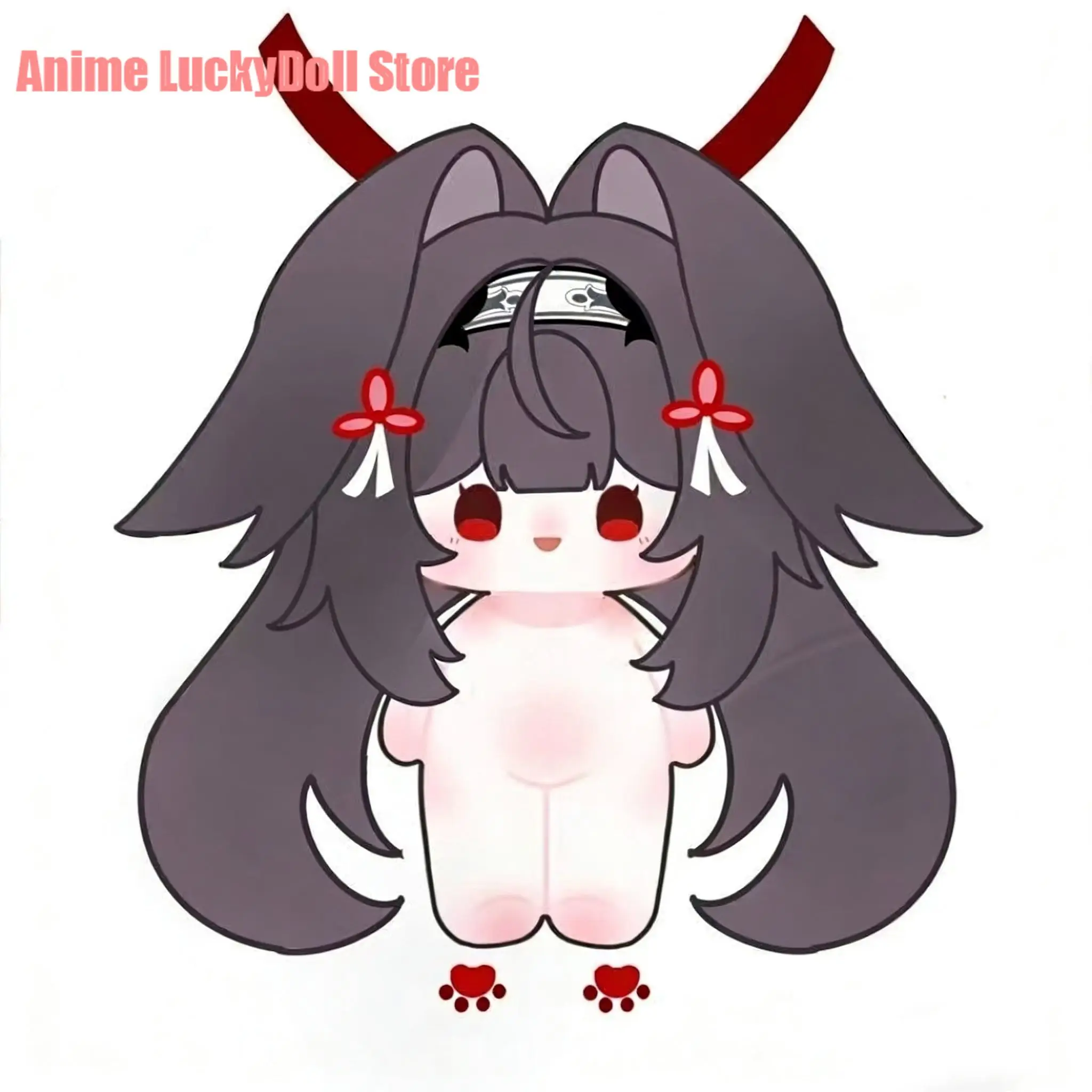 

20cm Anime Ye Shunguang Zenless Zone Zero Kawaii Girl Cotton Doll Cartoon Plush Skeleton Body Toy Game Dress Up Plushie Gift