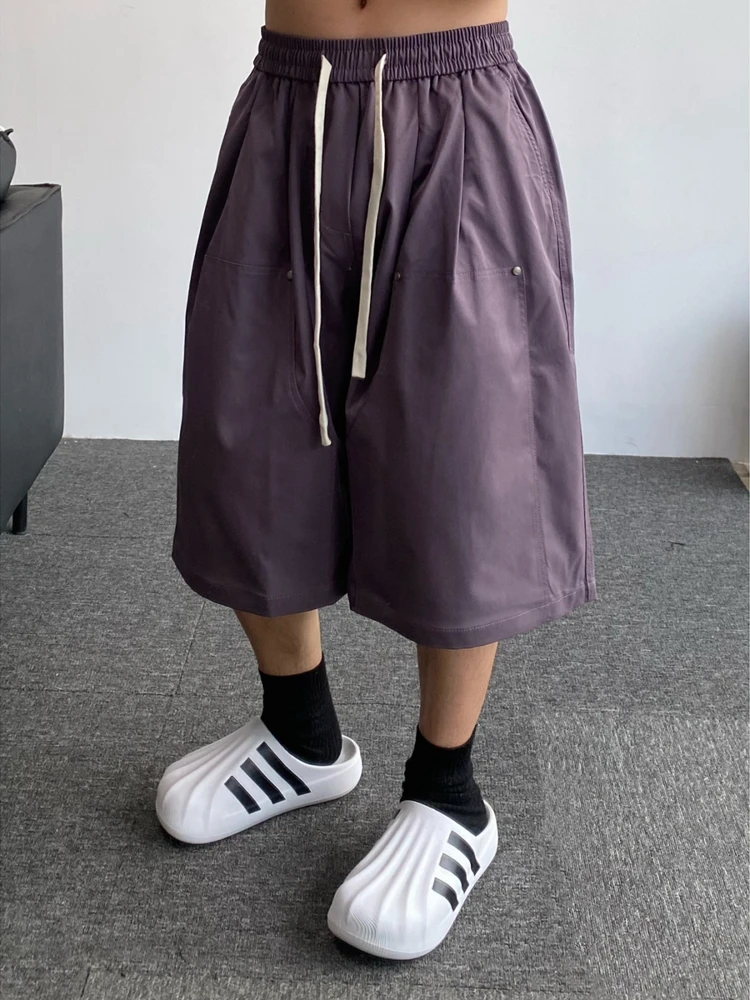 

Американские ретро свободные повседневные брюки мужские модные брендовые прямые брюки свободные формы эластичный дизайн лезвий летнее прохладное ощущение