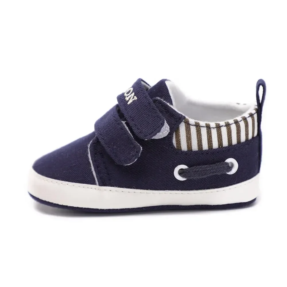 Meckior Baby Boy Sneakers Newborn Striped Soft Sole Casual Baby Boys Girls Shoes First Walker Toddler Crib Shoes Moccasins