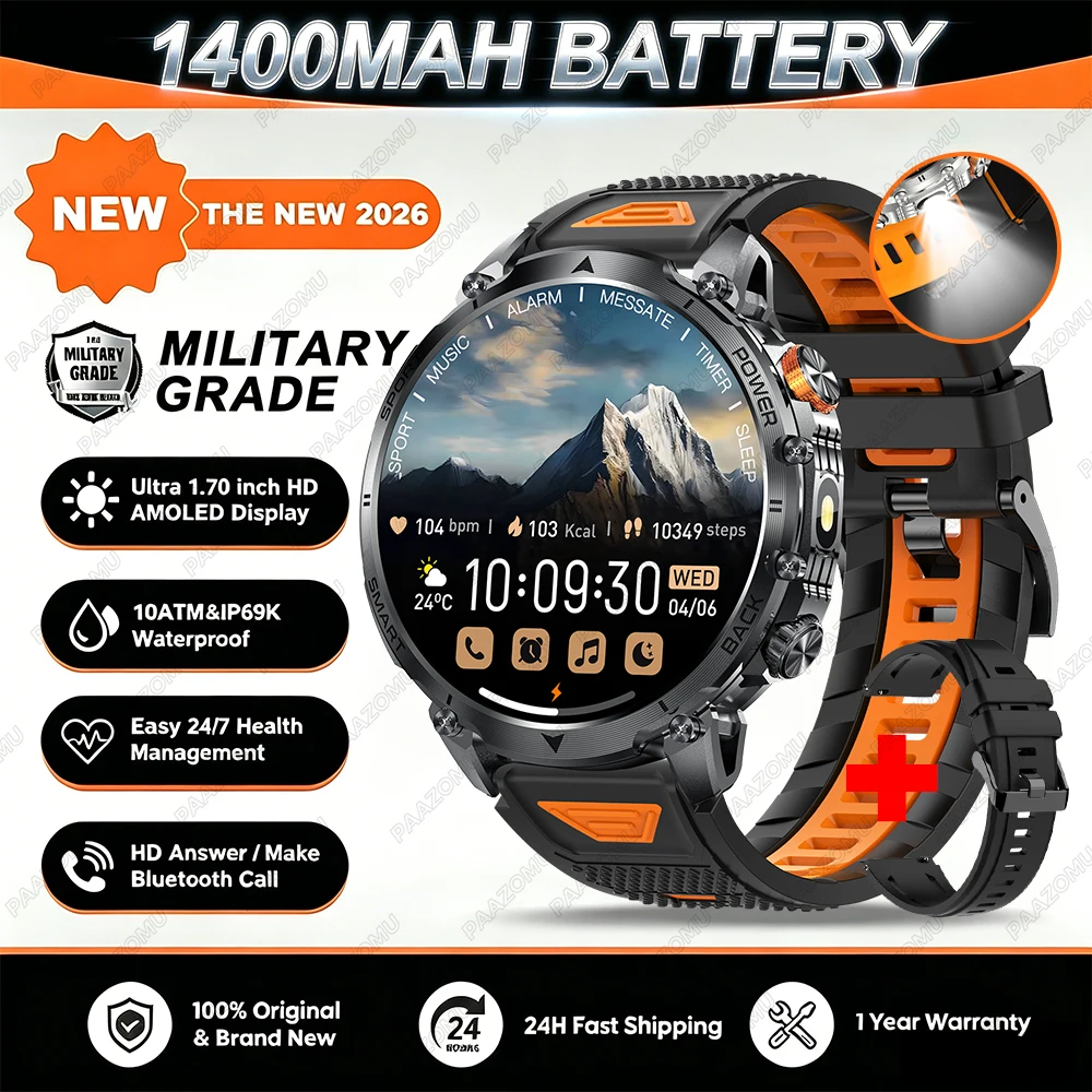 Men's Smart Watch with Long Battery Life