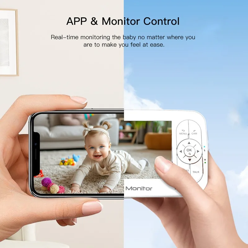 TUYA Baby Monitor with 4X Zoom 1080P Camera 5