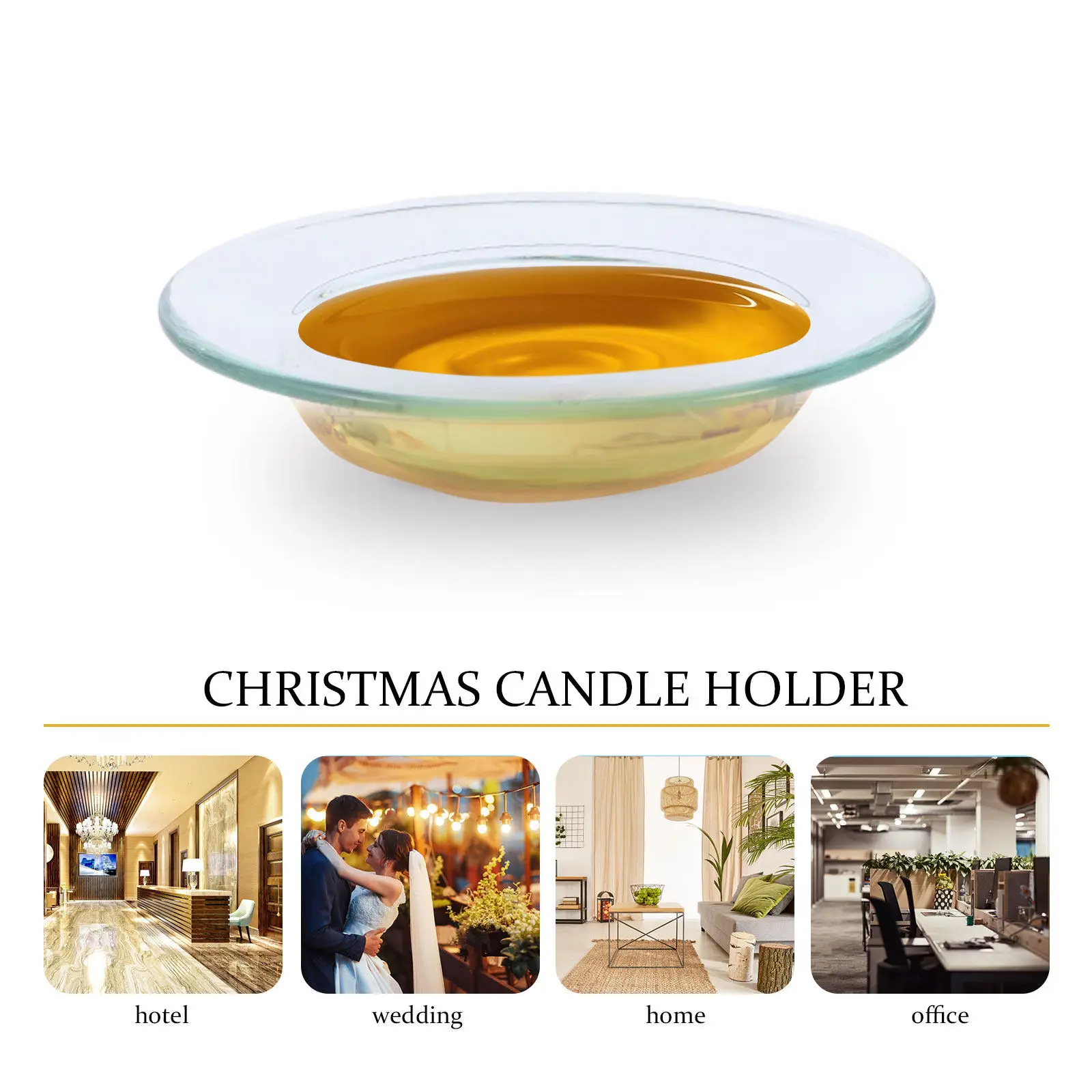 

Прозрачная стеклянная круглая тарелка-диффузор для эфирных масел, подставка для ароматерапии