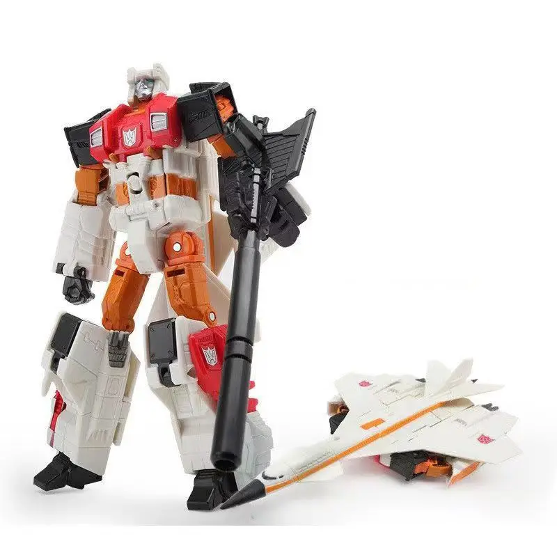 Superion Alpha Combiner Member Deformation Robot 2-In-1 White Jet Fighter Mode Autobot Aircraft Convertible Movable Joint Toy