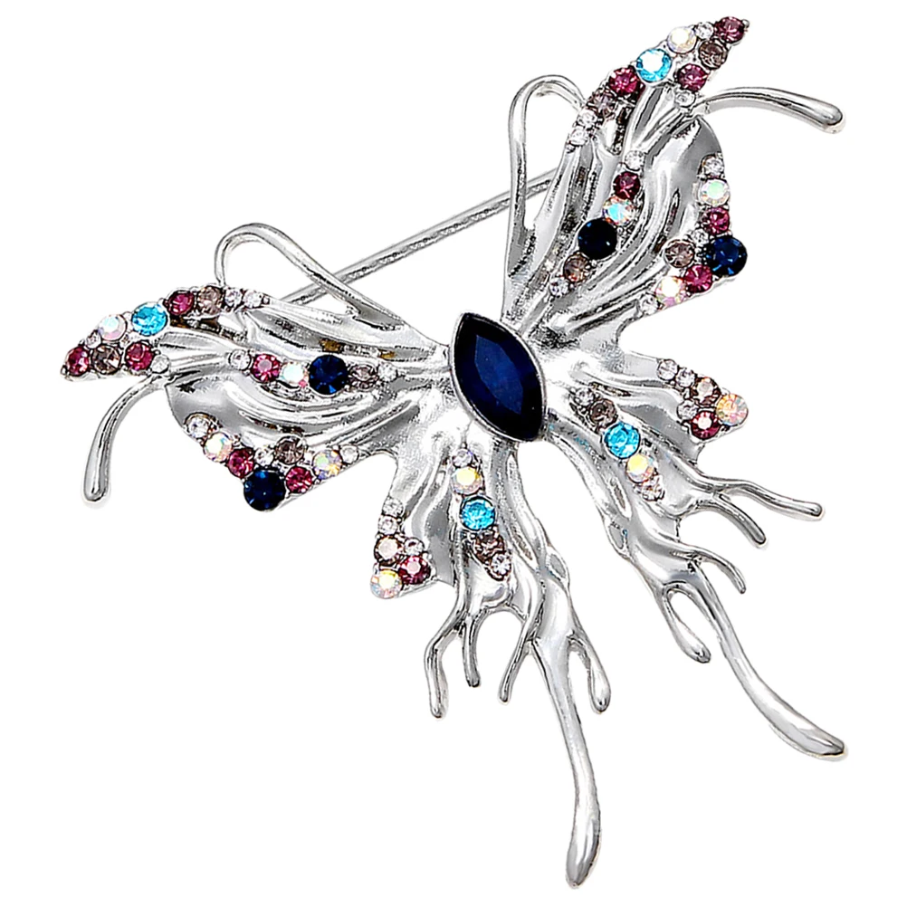 

Rhinestone Women Clothes Lapel Elegant Butterfly Brooches Clothing Badge Metal Brooch Shawl Brooch Hat Lapel Pin Suit Pin