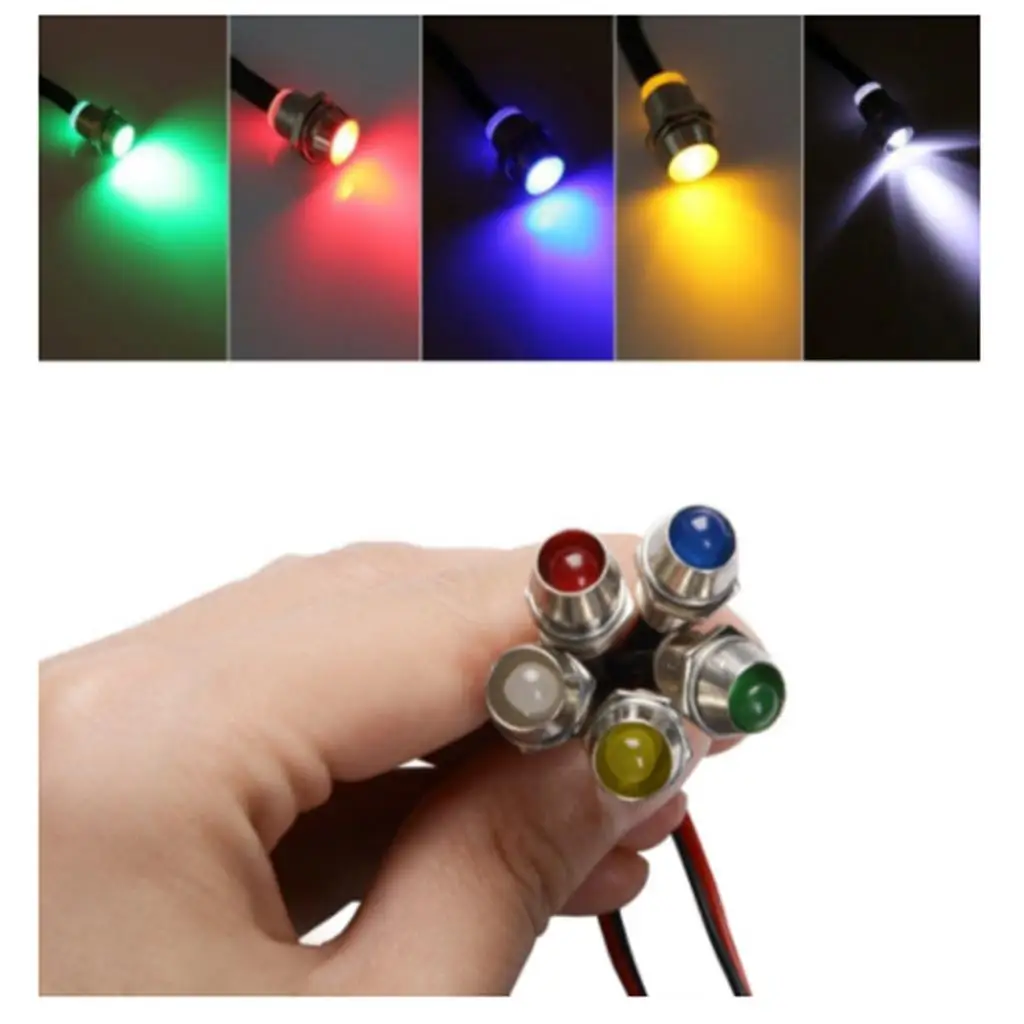 Directional Car Truck Boat LED Indicator Light Multi Color Dashboard Warning Light Kit 12V for Wide Vehicle Application