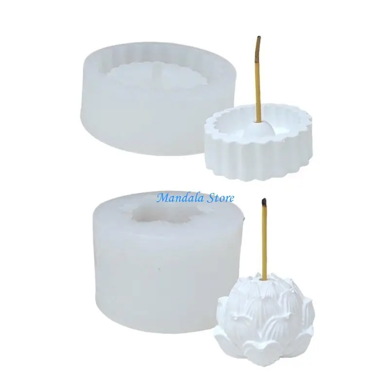 

U2JC Flower Shaped Silicone Holder Moulds for Epoxy Resin, Holder Decoration, Epoxy Resin Silicone Molds
