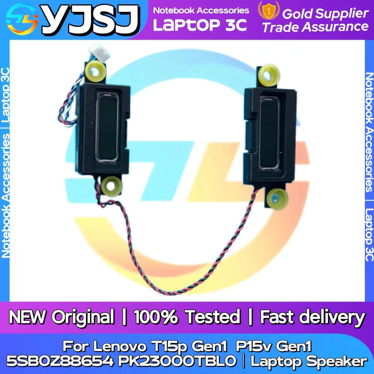 

New Original Laptop Notebook Audio Speaker For Lenovo T15p Gen1 P15v Gen1 built-in speaker horn audio 5SB0Z88654 PK23000TBL0