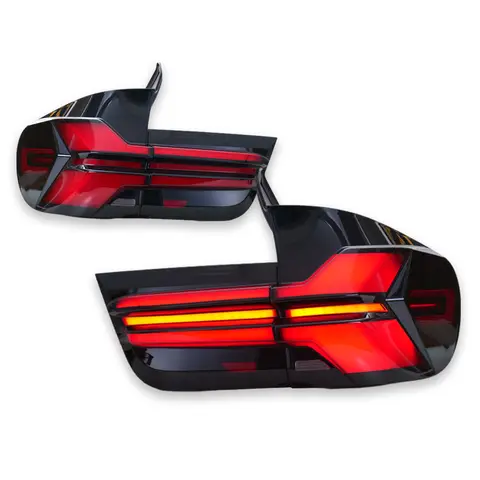 Car LED Taillight For BMW X5 E70 2007-2013 Yellow Turn Signal Upgraded To 2023 Style Taillights Plug And Play Car Accessories
