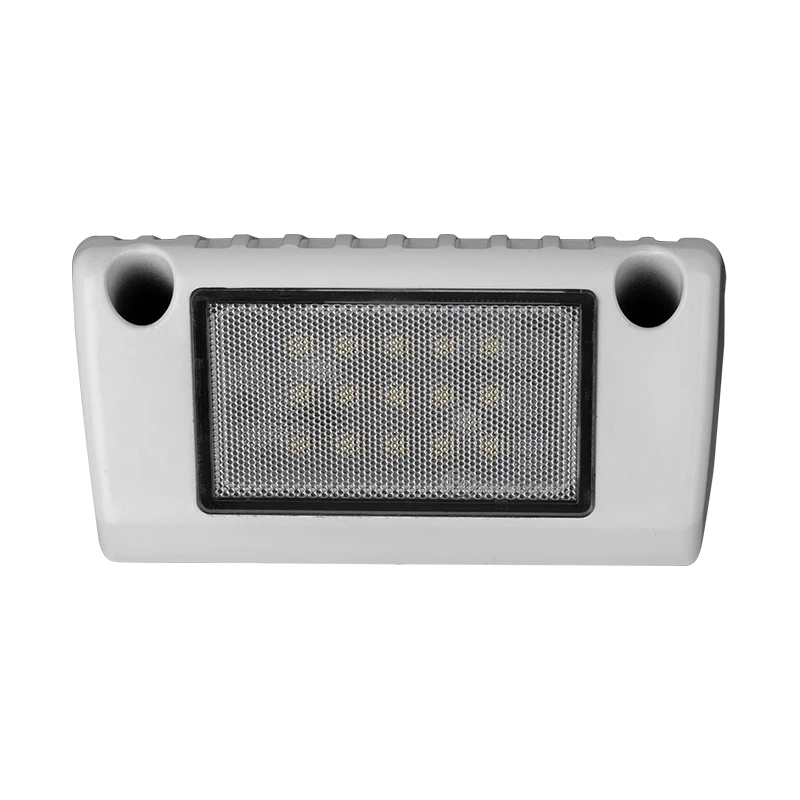 White Housing Marine Light Bar Vertical Mounted Slim Led Work Light 15