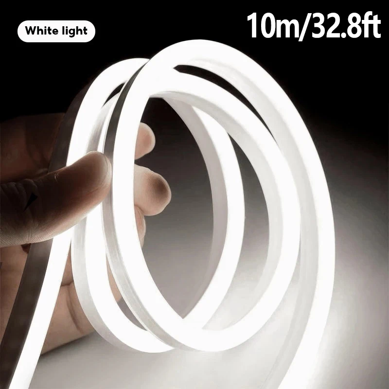 10 m/20 m weiches Silikon-Neonlicht, LED-Streifenlichter, 220 V, hohes Lumen, LED-Band, wasserdichtes Diodenband, Außenleuchte für Heimdekoration