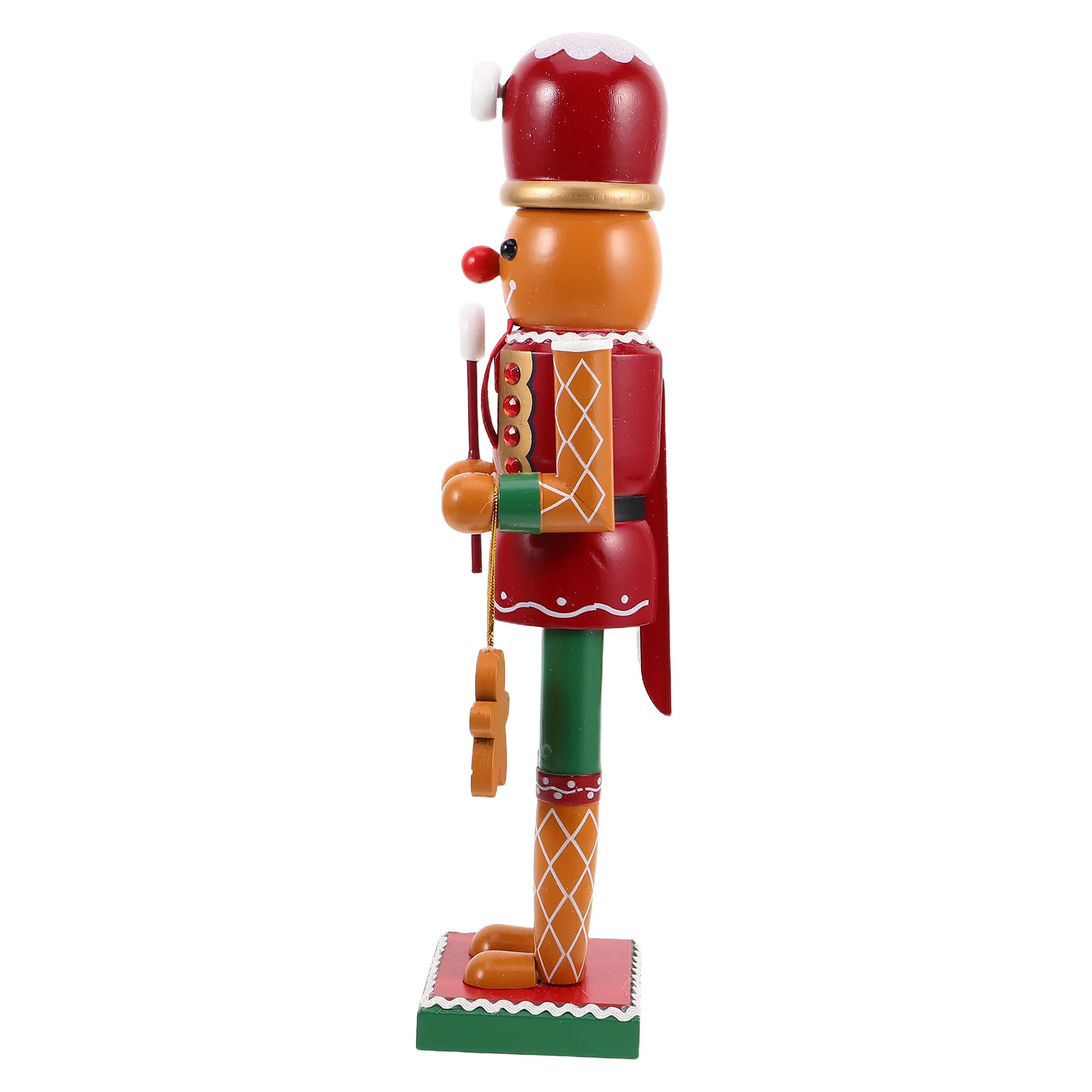 

Gingerbread Nutcracker Decoration Soldier Christmas Nutcracker Statue Wooden Xmas Mantel Tabletop Centerpiece Funny Nutcrackers