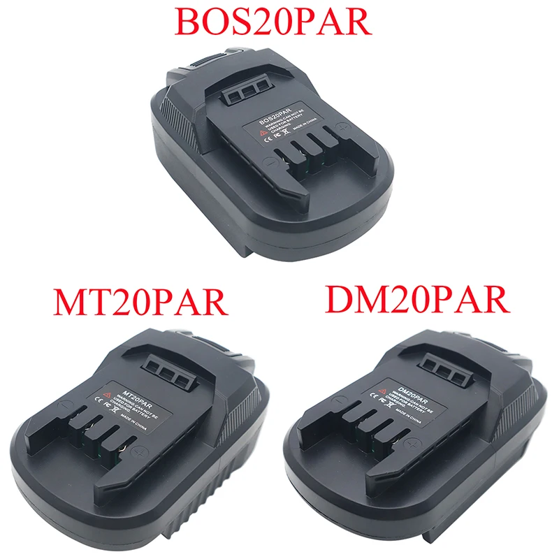 MT20PAR DM20PAR BOS20PAR Adapter for Makita for DeWalt for Milwaukee for Bosch Li-ion Battery To for Parkside X20V Tools