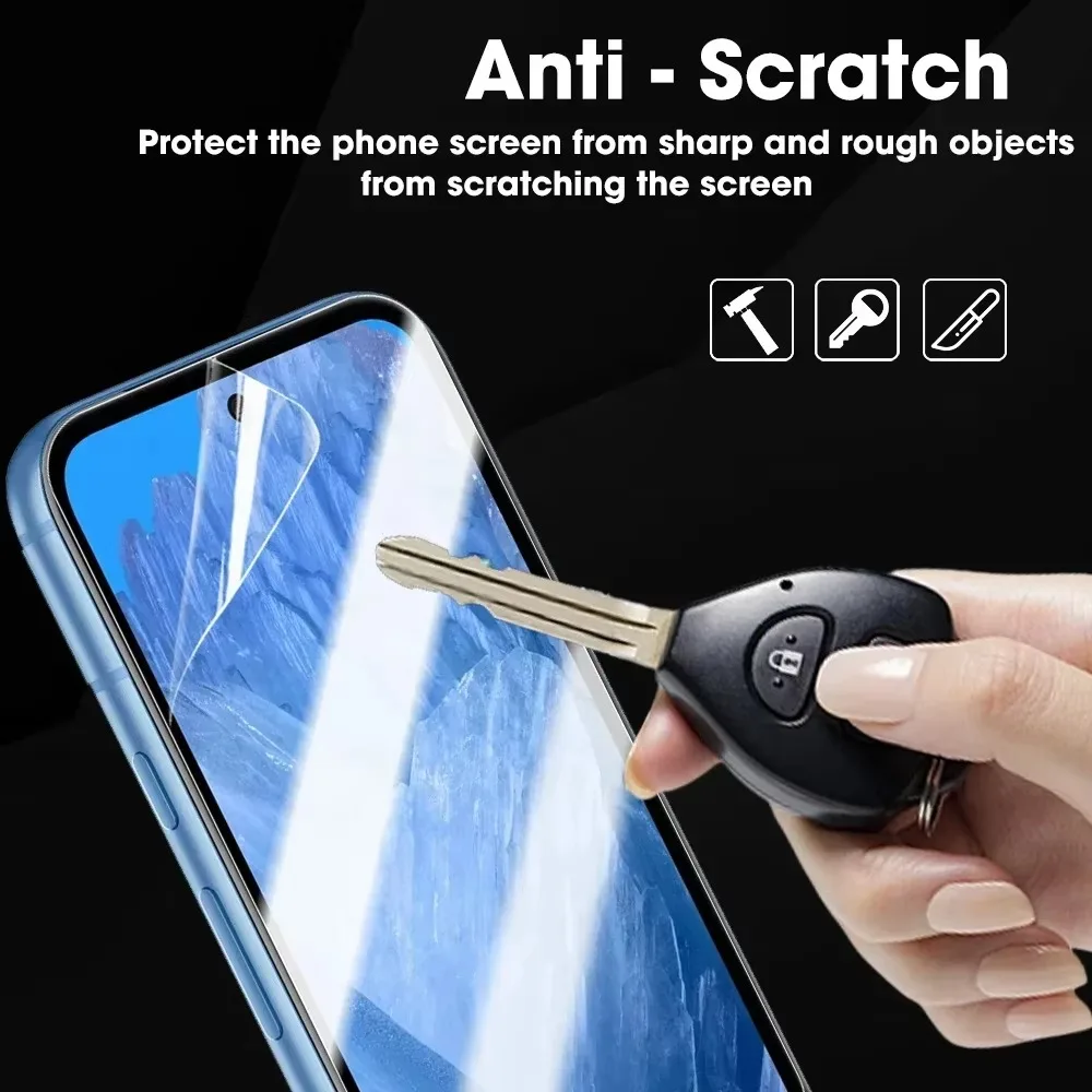 For Google Pixel 8A Anti-scratch Screen Protector HD Clear Soft Hydrogel Film For Pixel 8A Full Covererage Protection Films