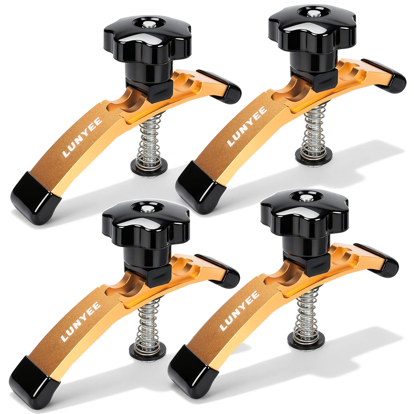 T-Track Hold Down Clamps, 4 Pack Extended 5-3/8