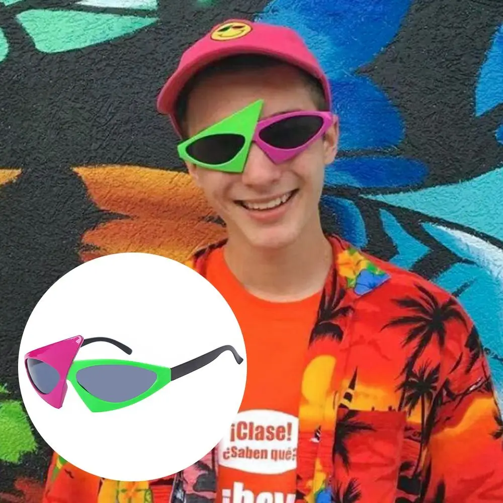 Full Framework Triangle Sunglasses Eye Protection Blue Ray Blocking Hip Hop Style Sunglasses Ultralight Eyeglasses for Unisex