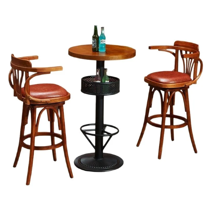

vbCommercial Heavy Duty Bamboo Bar Stools Rustic Design Modern Durable Counter Height Stool for Restaurant Cafe Hotel Bar*