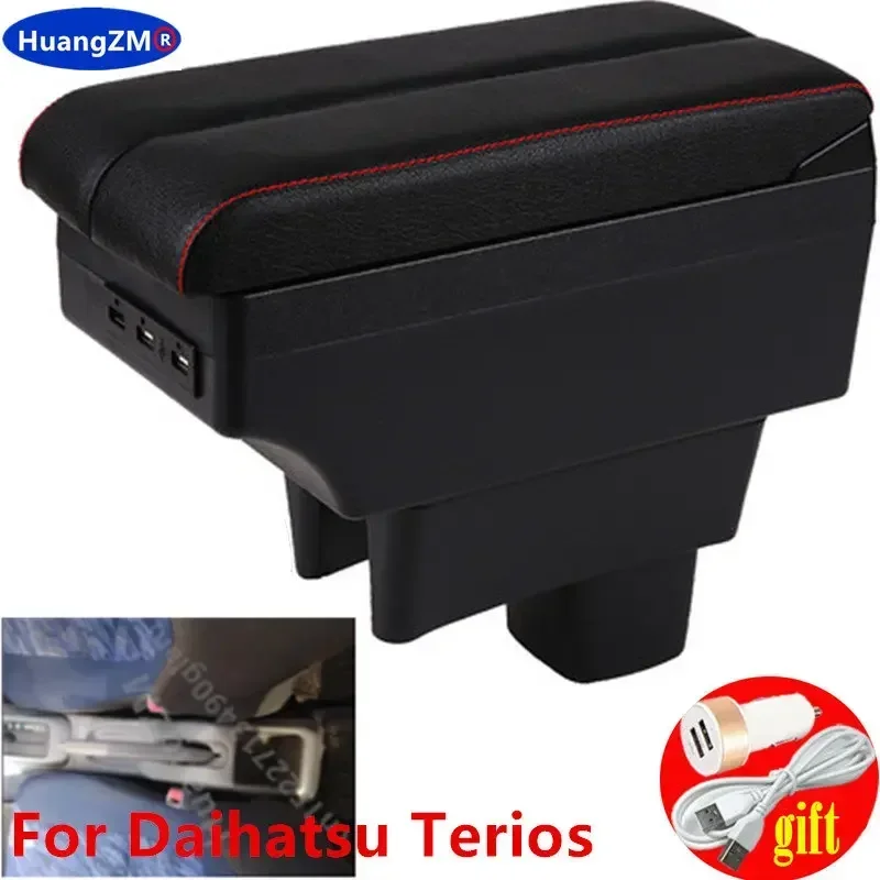 For Daihatsu Terios armrest box central Store content box products interior Armrest Storage accessories parts