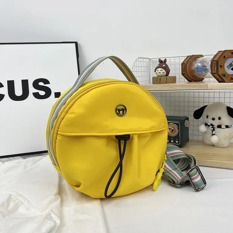 2024 New Puff Candy Round Cake Bag, Versatile Shoulder Messenger Bag, Commuting Travel Small Round Bag bollo redondo pequeño