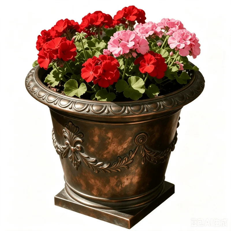 Luxury hand-cast bronze flower pot Large outdoor bronze flower pot vase Suitable for villa garden hotel landscape decoration