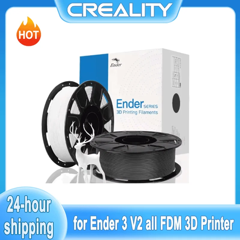 CREALITY 3D 1KG 1.75mm PLA Filament No-Tangling Strong Bonding Dimensional Accuracy +/-0.02mm for Ender 3 V2 All FDM 3D Printer