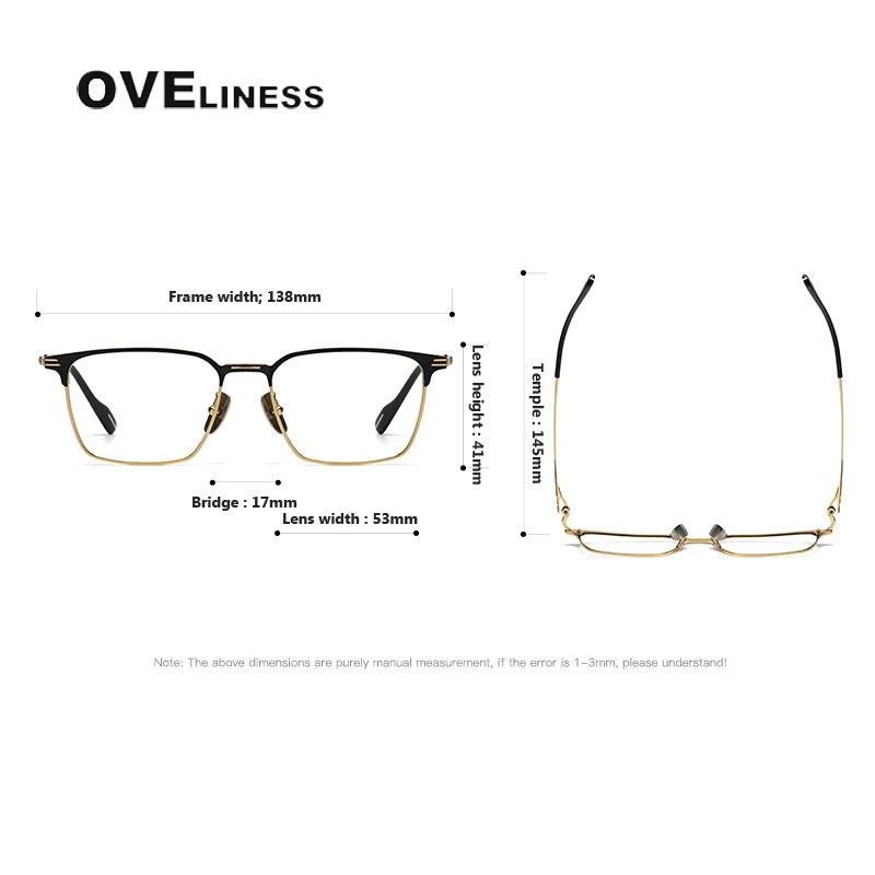 Vintage Titanium Eyeglasses Frame Men 2024 New Glasses Frame Women Retro Japan Luxury Brand Eyewear