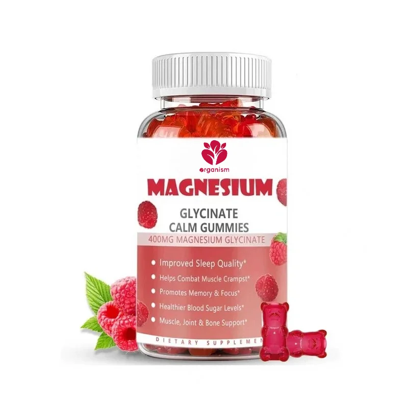 

Magnesium glycinate 400mg gummies, muscle relaxation, vitamin B6, vitamin D, and potassium supplements