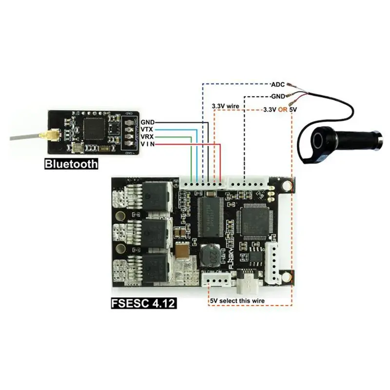 2.4G Wireless Bluetooth Module V6 For VESC&VESC Tool Electric Skateboard Durable