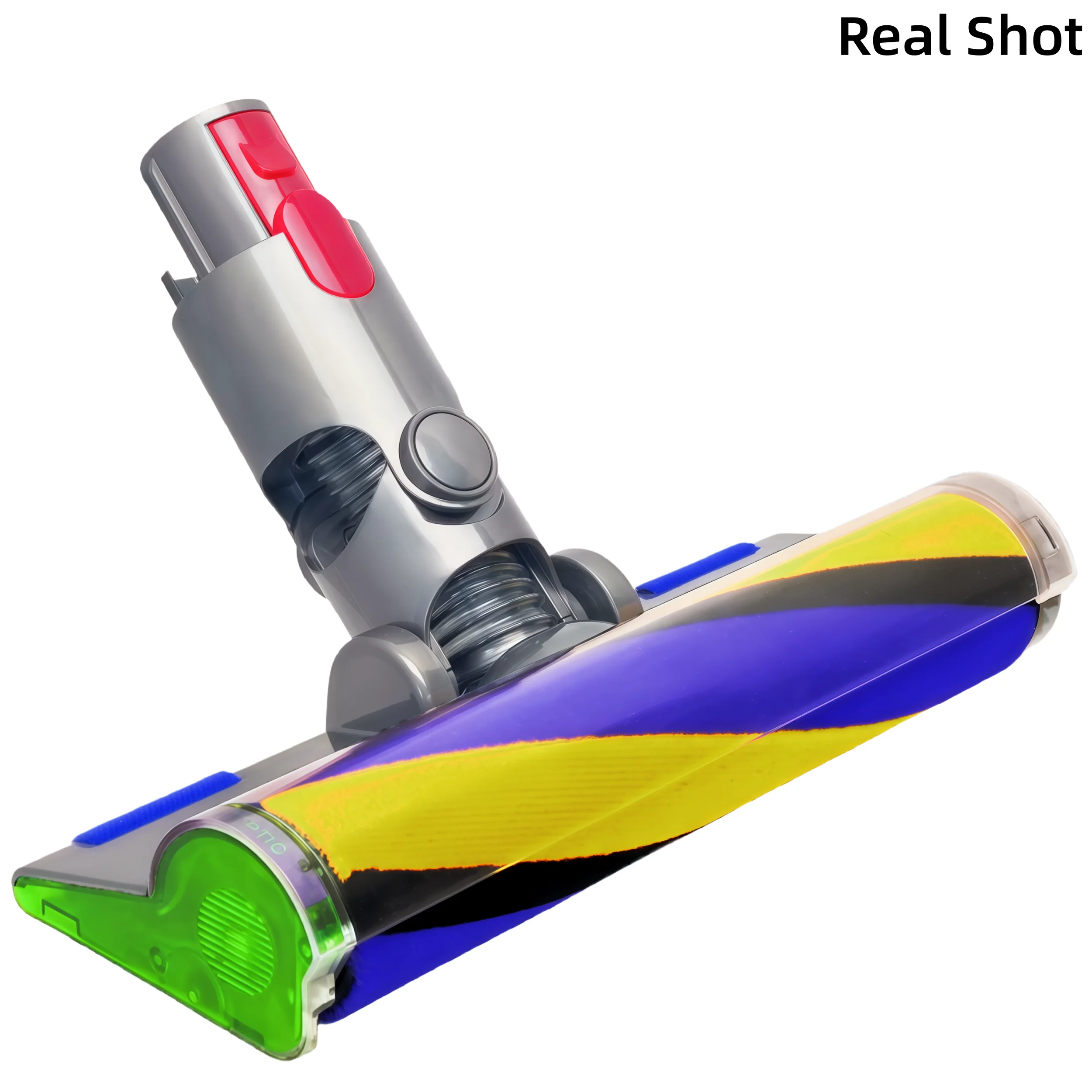 Laser Fluffy Optic Soft Roller Vacuum Head, Compatible with Dyson V7 V8 V10 V11 V15 SV14, Replacement Cleaner Brush for Hardwood