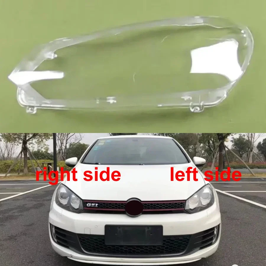 

For VW Golf 6 Xenon/GTI 2010 2011 2012 2013 Car Accessories Headlight Lens Cover Transparent Lampshade Headlamp Shell Plexiglass