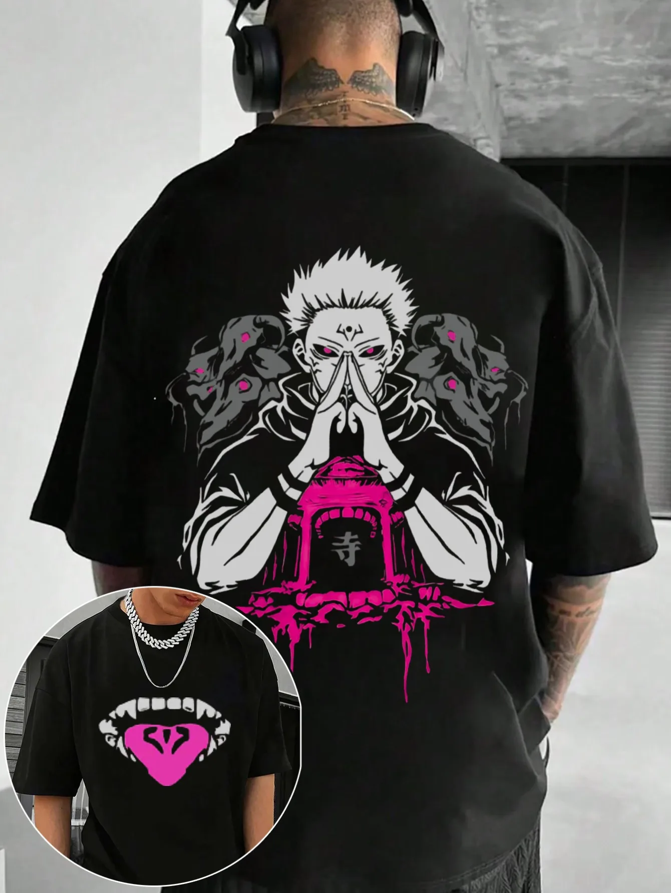 

Японский японский аниме-приемник, депортирующий каркас, корт-камья в стиле манга, корта, рубашка