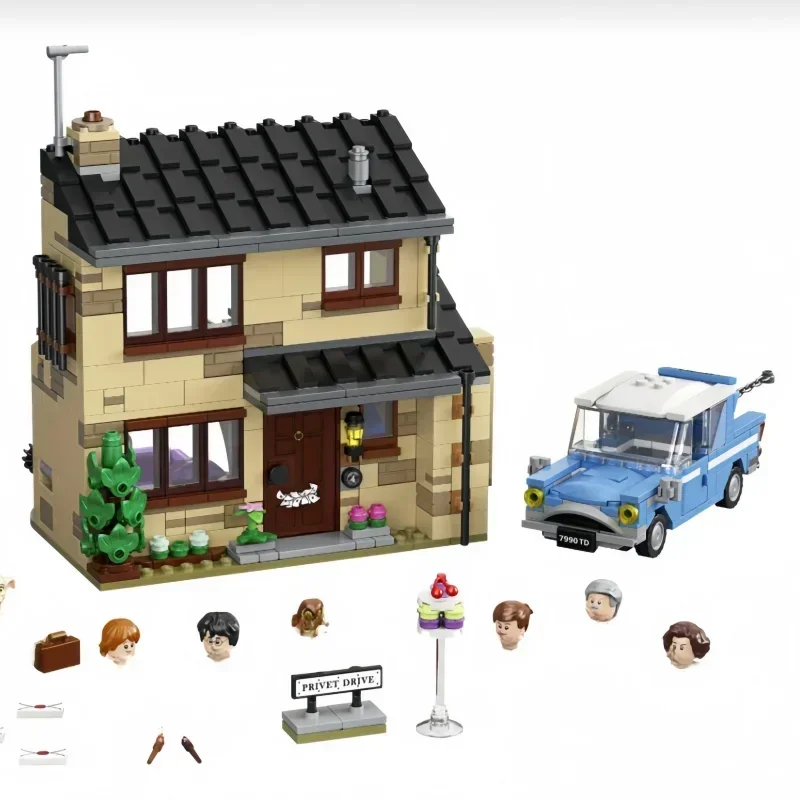 In Stock New 797Pcs 4 Privet Drive Magic World Moc 75968 Building Blocks Bricks Children Toys for Kids Birthday Christmas Gifts