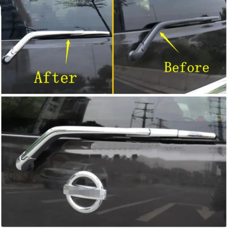 

ABS Chrome Rear Window Rain Wiper Windscreen Windshield Molding Cover Trim Accessories For Nissan NV200 Evalia 2018-2022
