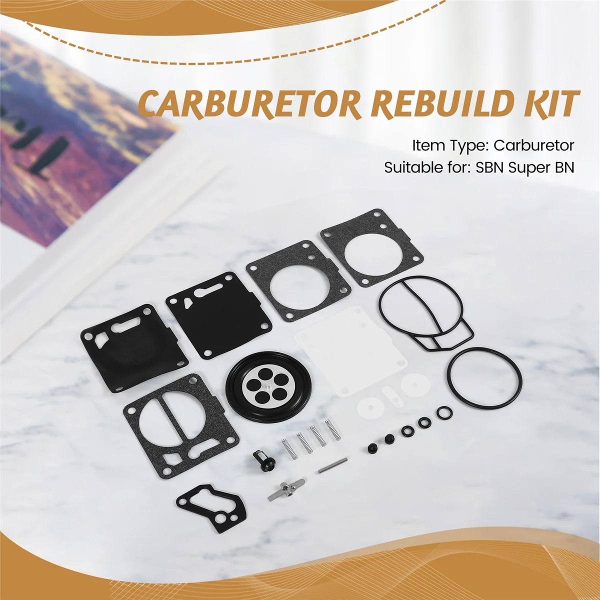 Kit de reparo para reconstrução de carburador, para jet ski pwc mikuni sbn super bn carb 38 40i 44 46