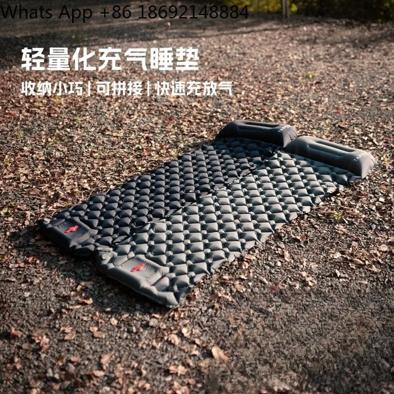 Outdoor Single Inflatable Mattress Splicable Portable Moisture-proof Pad Camping Mat