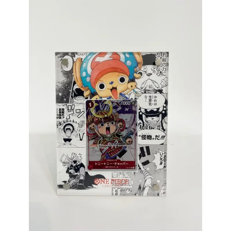 ONE PIECE Chopper Prawo Perona Postacie animacyjne Karta akrylowa Cegła Anime Klasyka Kolekcja gier Karty Stojak Zabawka