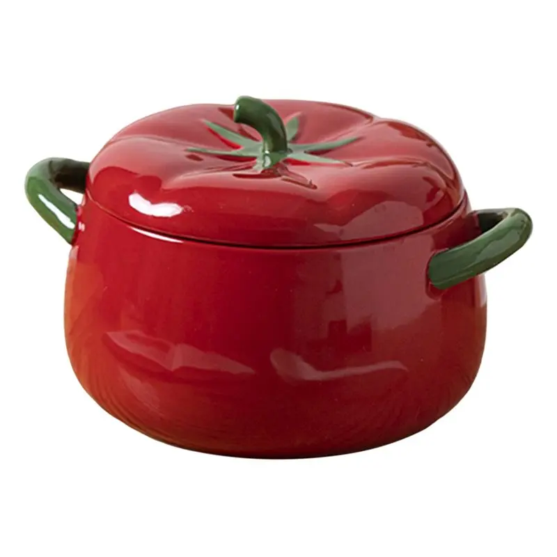 

B08B-Tomato-Shaped Fruit Salad Bowl Dessert Bowl Pasta Ear Bowl Molecular Gastronomy Kitchen Dining Room Tableware