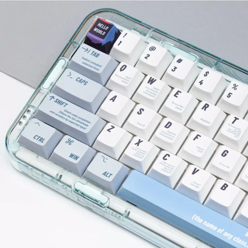 Imagem -03 - Teclas Conjunto Tampas de Chave de Perfil Cereja Pbt Programador Dye-sub Faça Você Mesmo Personalizado Branco Keycap para Teclado de Jogos Mecânicos 143