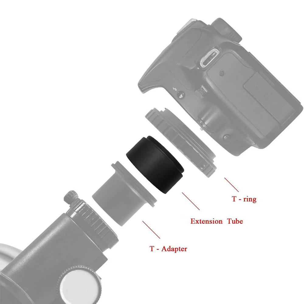 Eysdon Telescoop Verlengbuiskit Voor Camera 'S En Oculairs-Lengte 4/5/6/7/8/9/10/15/20/25/30Mm-M42 X 1Mm Aan Beide Zijden