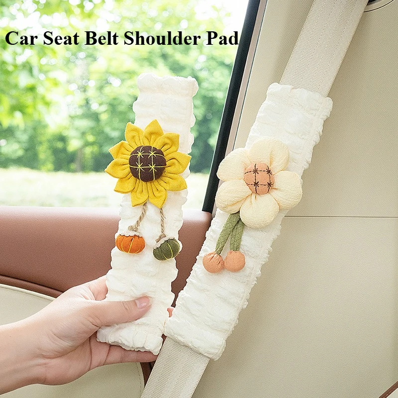 

Автомобильный ремень безопасности, наплечная накладка, антиудуляционная защита, аксессуары для салона автомобиля, милый мягкий автомобильный ремень безопасности, защита плеча