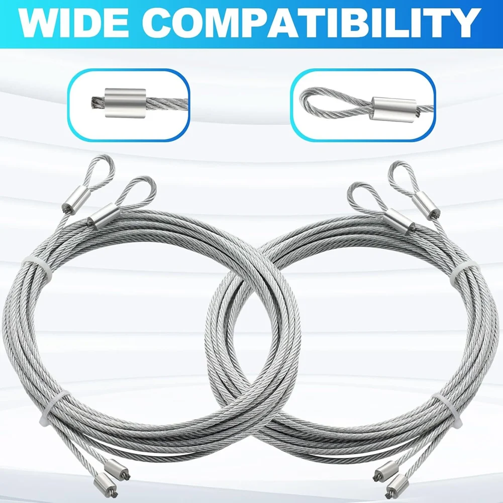 

-AT37 Garage Door Cable Galvanized Torsion Cable Heavy Duty Garage Door Cable Garage Door Opener Extension Torsion Steel Cable