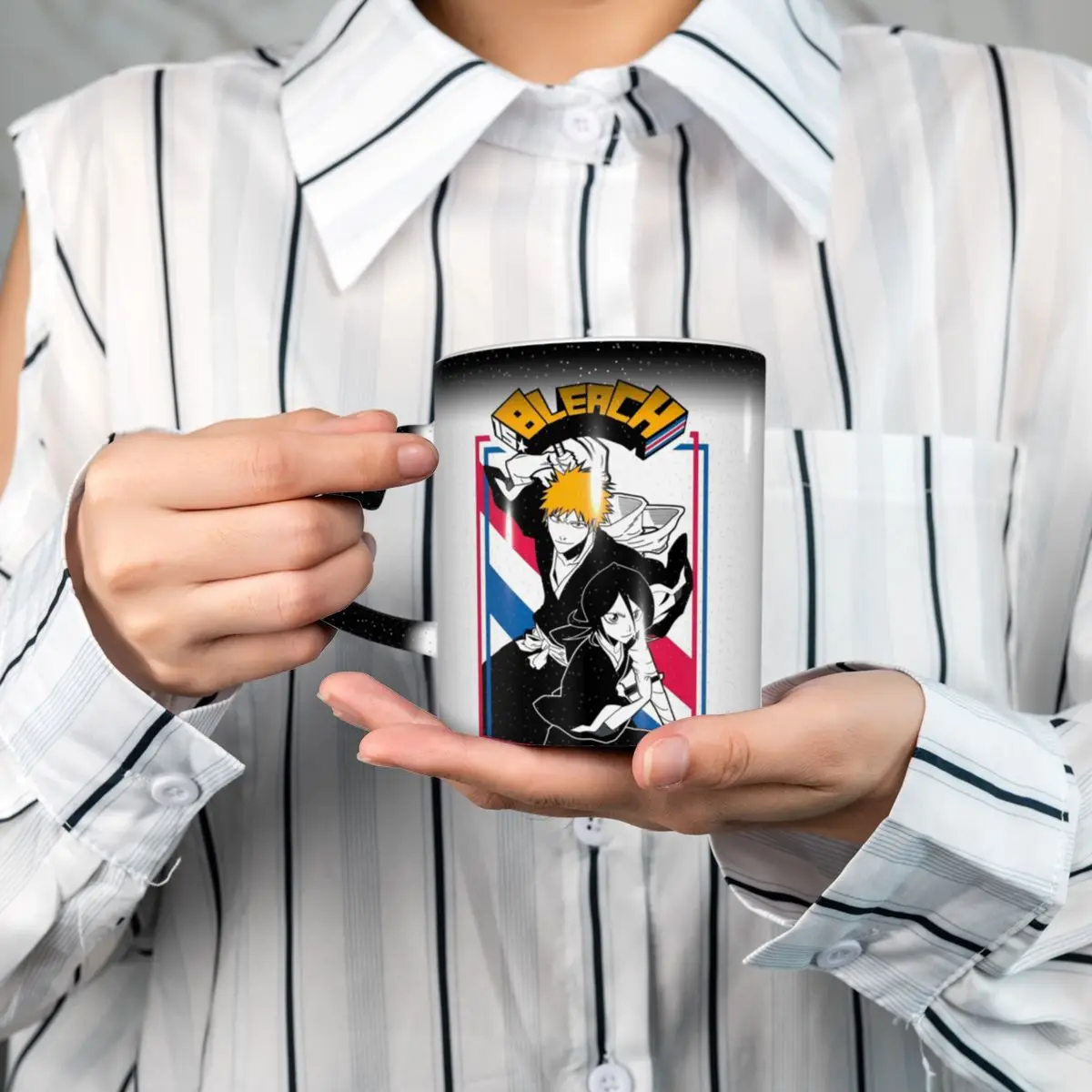 Bleach Anime Mug Funny Ceramic Coffee Cups Tea Mugs Milk Cup Drinkware Gift for Friends