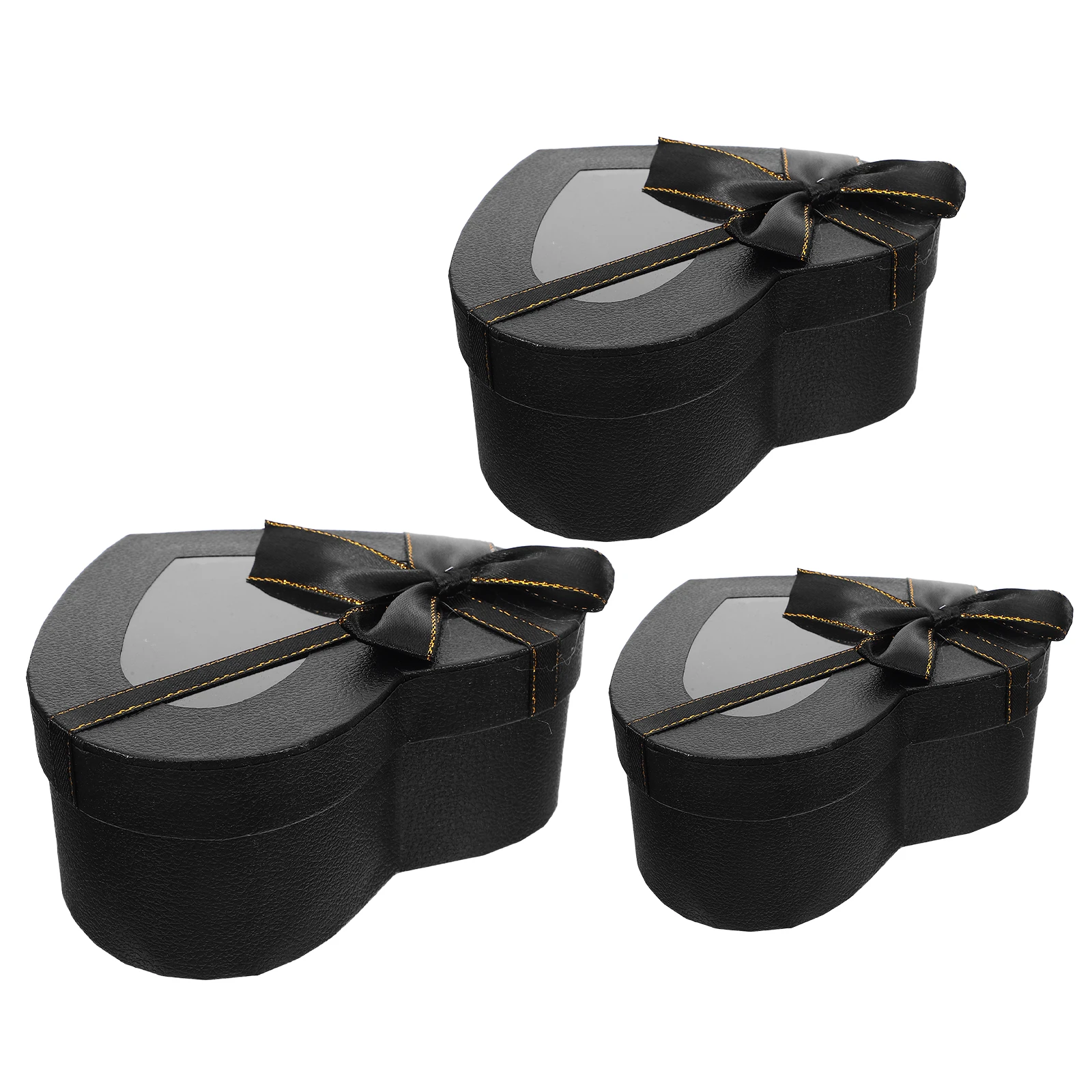 

3pcs Valentine'S Day Gift Heart Shaped For Flower Arrangements Candy Packaging Decorative Cardboard Box Lid Party Wedding