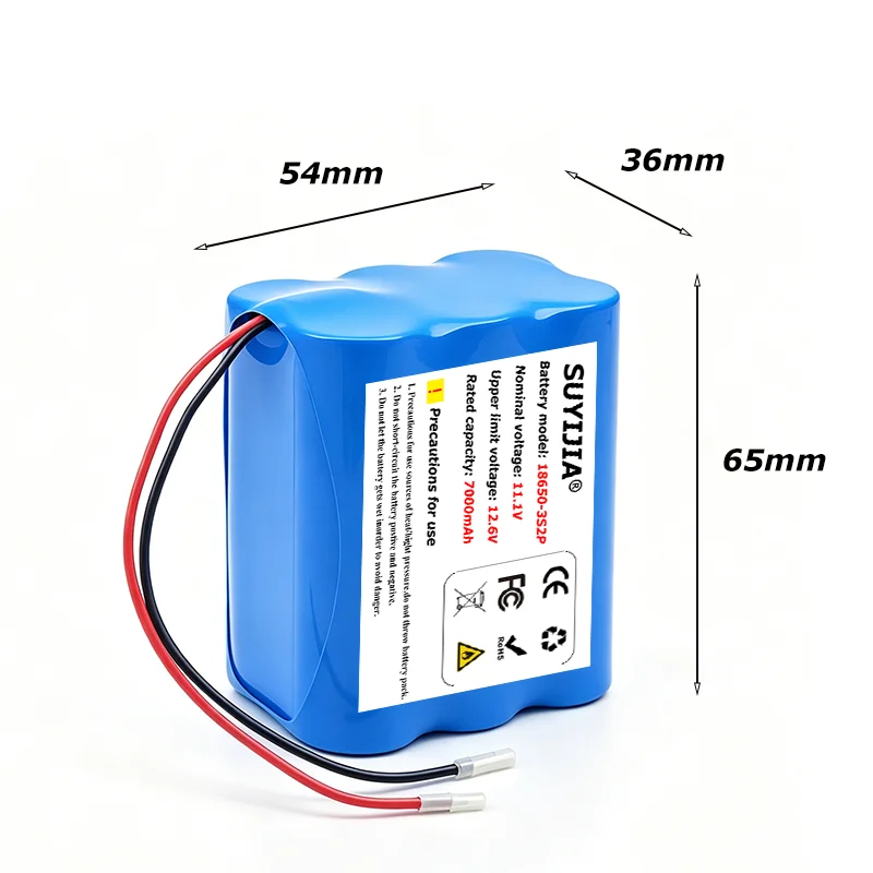 3S2P 11.1V 7000mAh Lithium-ion Battery Pack For CCTV LED Lamp Light Backup Powe Camera Monitor Replacement Battery 12V Battery