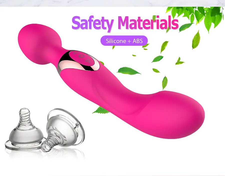 USB Charg10 Speeds Powerful Vibrators for Women Magic Dual Motors Wand Body Massager Female Sex Toys for Women G-Spot Adult Toys