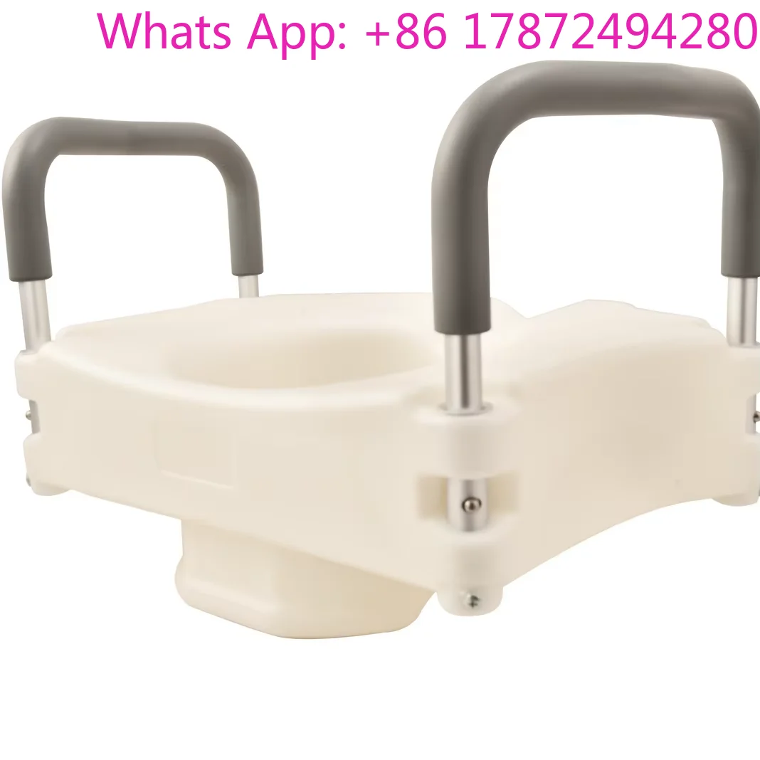 Raised Seat Medical Portable Toilet Standard Size Bathroom Safety Equipment Suitable For Disabled