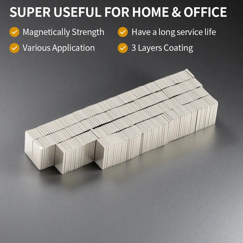 20x10x2mm 20x10x3mm Block Super Strong Magnet Powerful Neodymium Magnets N35 NdfeB Permanent Magnetic imanes Refrigerator Magnet